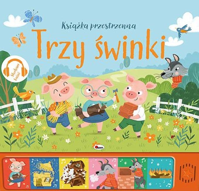 Zdjęcie produktu Trzy świnki. Książka przestrzenna. Słucham baśni