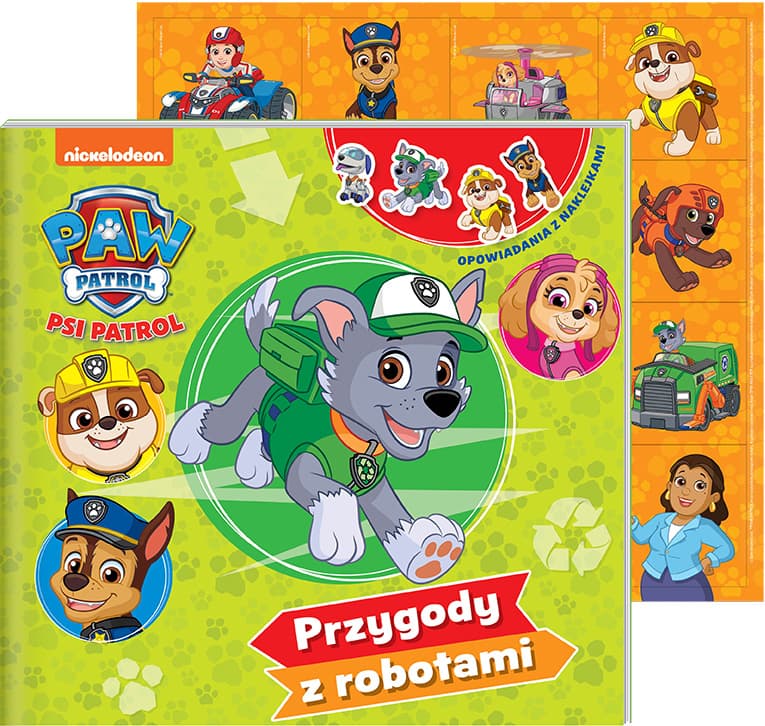 Zdjęcie produktu Przygody z robotami. Psi Patrol. Opowiadania z naklejkami