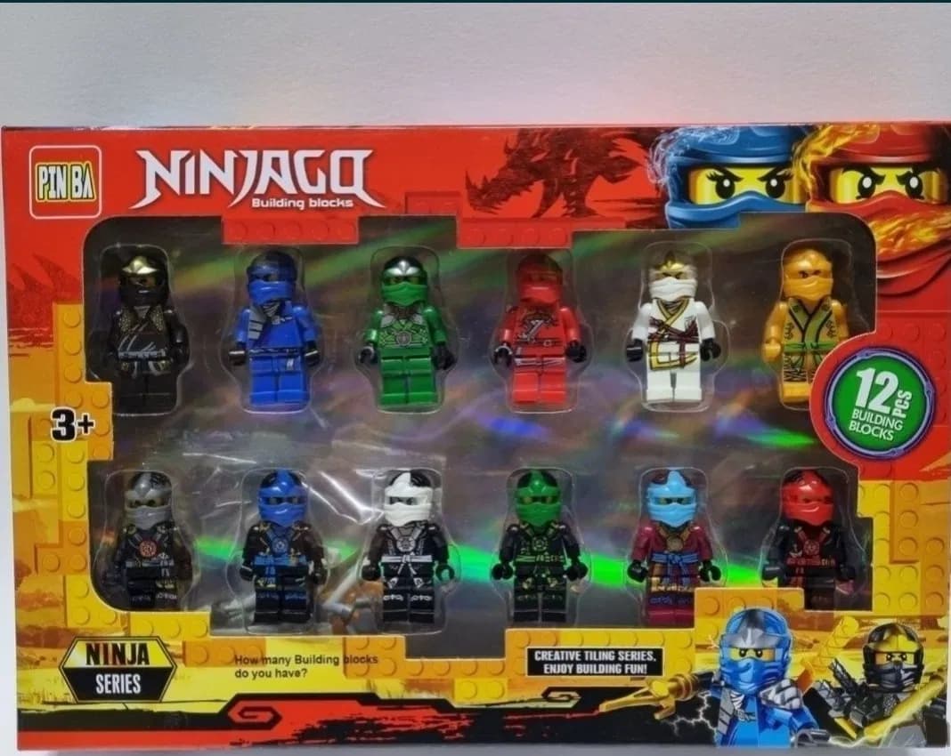 Zdjęcie produktu ZESTAW 12 FIGUREK NINJAGO KLOCKI FIGURKI POSTACIE