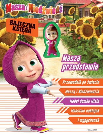 Zdjęcie produktu Masza i Niedźwiedź Bajeczna księga figurka i domek