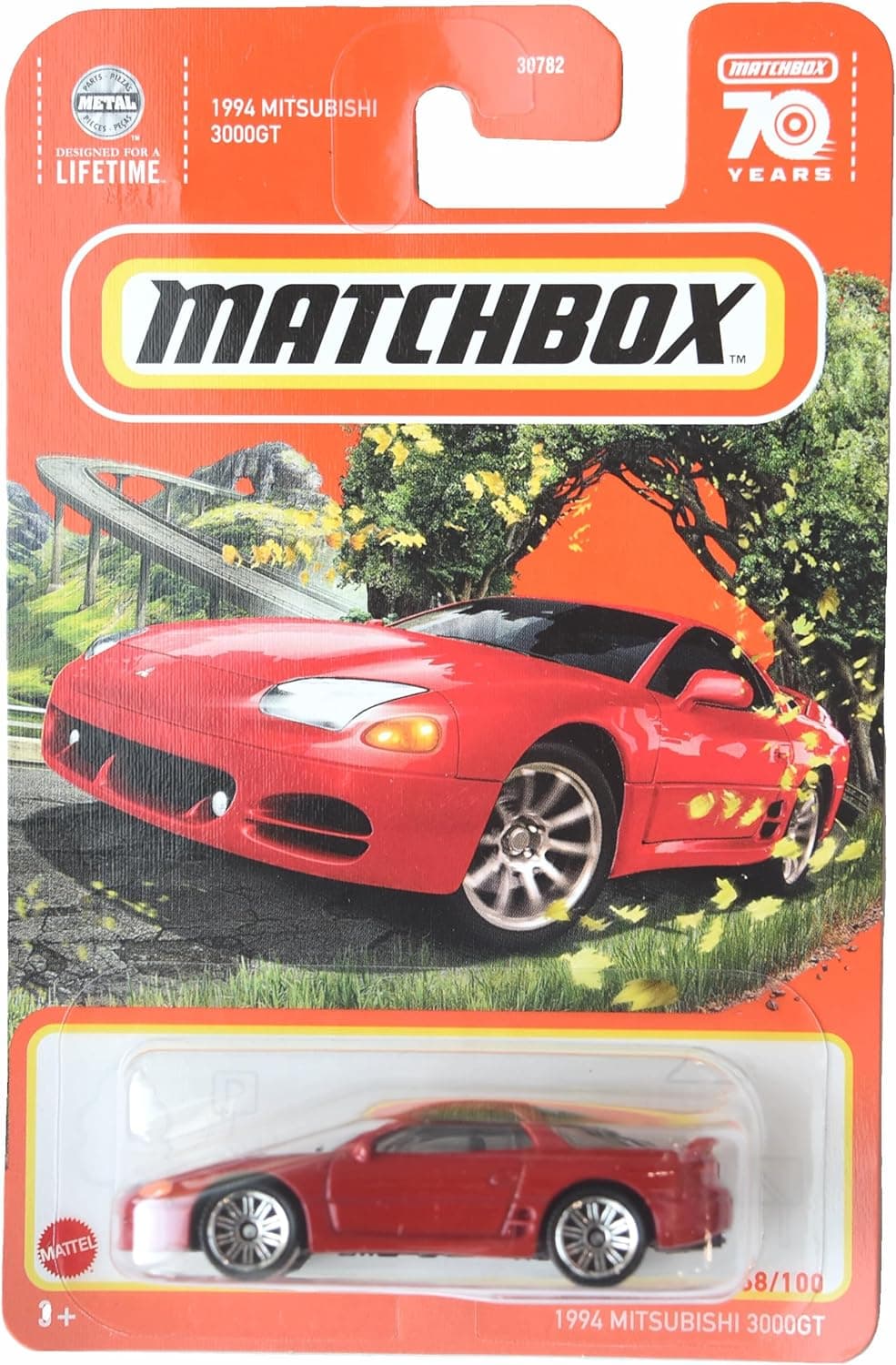 Zdjęcie produktu Matchbox 1994 Mitsubishi 3000GT, czerwony 68/100