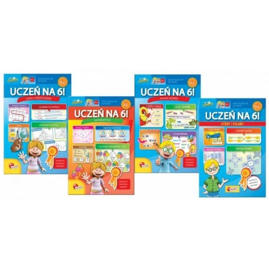 Zdjęcie produktu UCZEŃ NA 6. CAROTINA zestaw 4 kisiążek