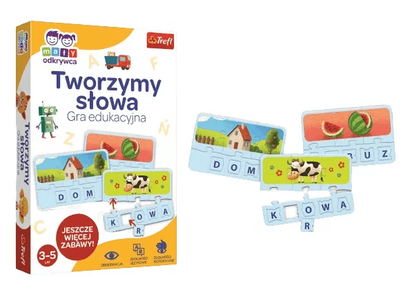 Zdjęcie produktu Tworzymy słowa Gra edukacyjna Trefl Mały Odkrywca