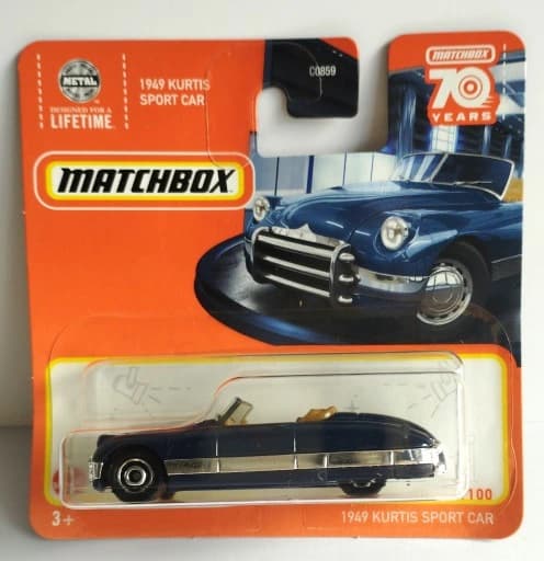 Zdjęcie produktu Matchbox - 2023 Mainline 46/100 1949 Kurtis Sport Auto (BBHKW68)