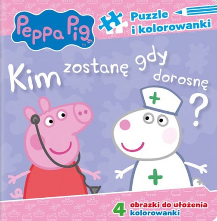 Zdjęcie produktu Świnka Peppa Pig Puzzle i kolorowanki Kim zostanę gdy dorosnę