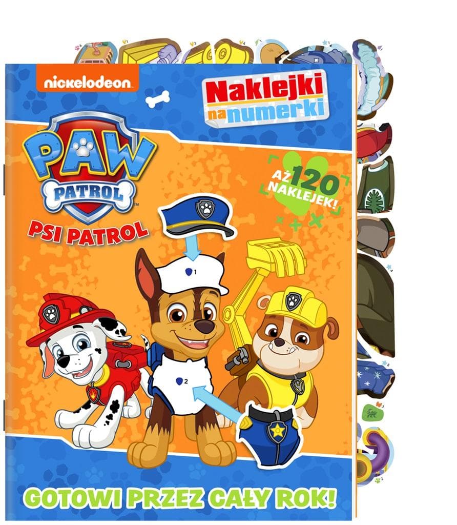 Zdjęcie produktu Psi Patrol. Naklejki na numerki. Gotowi przez cały rok